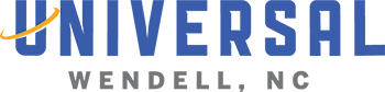 Universal Chevrolet Logo - Blue and gray sans-serif type